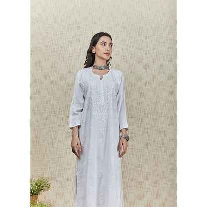 House of Chikankari Heer Chikankari Modal Straight Kurta