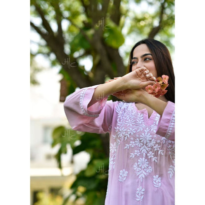 House of Chikankari Haifa Chikankari Modal Straight Kurta