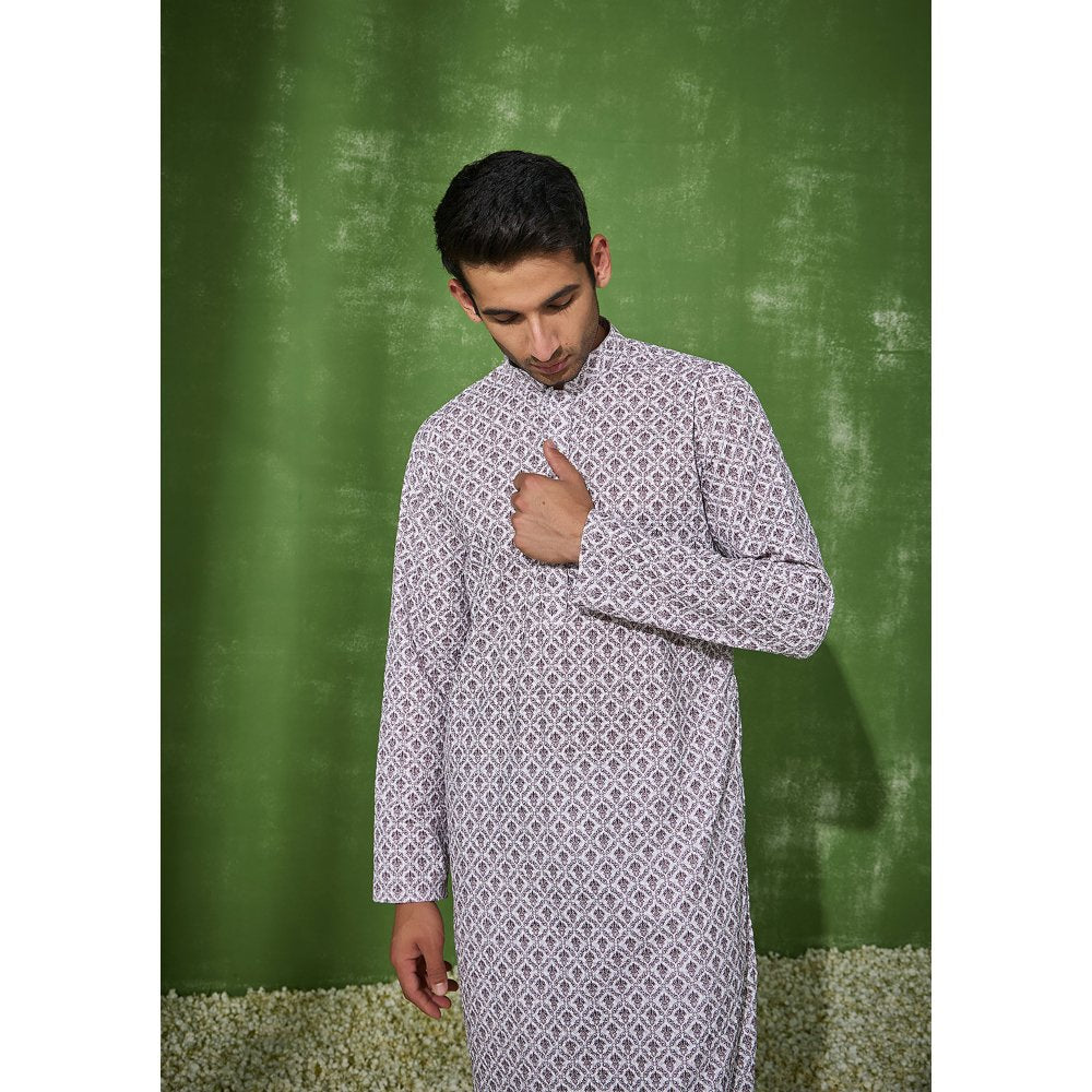 House of Chikankari Nasir Cotton Straight Men Kurta