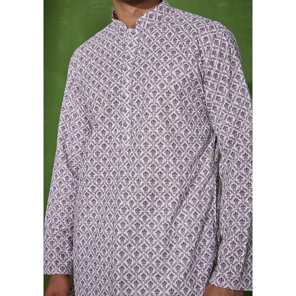 House of Chikankari Nasir Cotton Straight Men Kurta