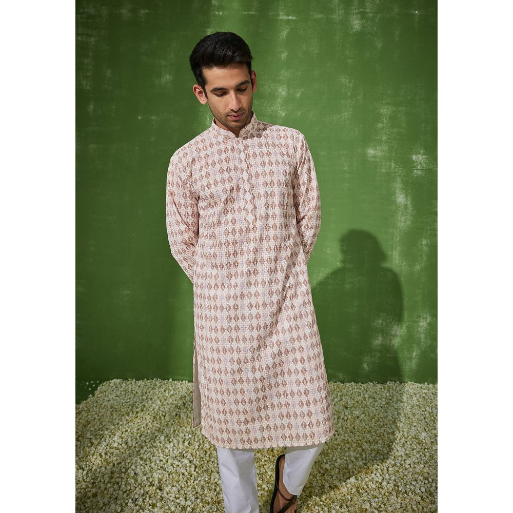 House of Chikankari Faisal Cotton Straight Men Kurta