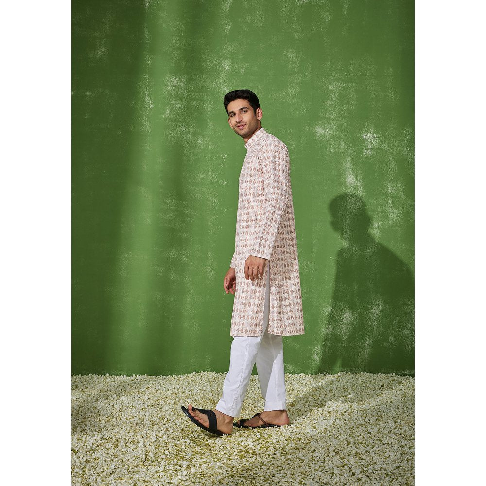 House of Chikankari Faisal Cotton Straight Men Kurta