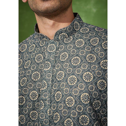 House of Chikankari Aswad Cotton Straight Men Kurta