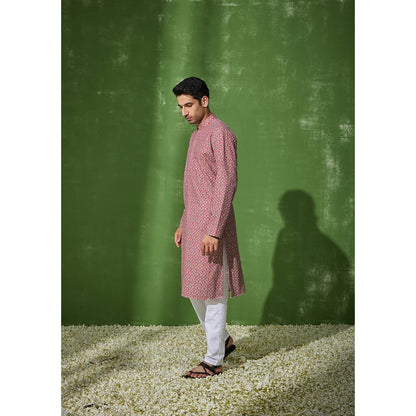 House of Chikankari Aftab Cotton Straight Men Kurta