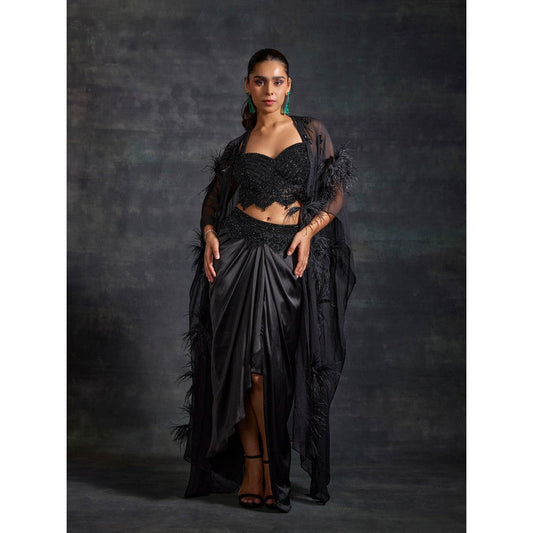 House of Exotique Baheera Lehenga (Set of 3)