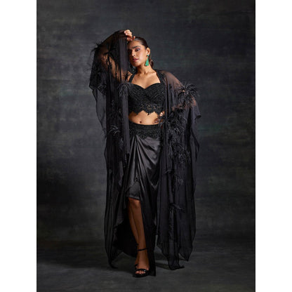 House of Exotique Baheera Lehenga (Set of 3)