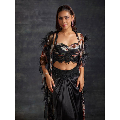 House of Exotique Aini Lehenga (Set of 3)