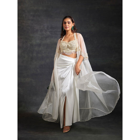 House of Exotique Tahira Lehenga (Set of 3)