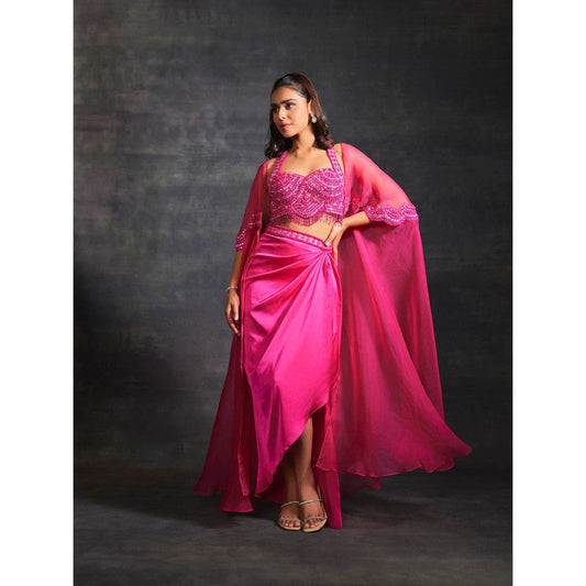 House of Exotique Tahira Lehenga (Set of 3)