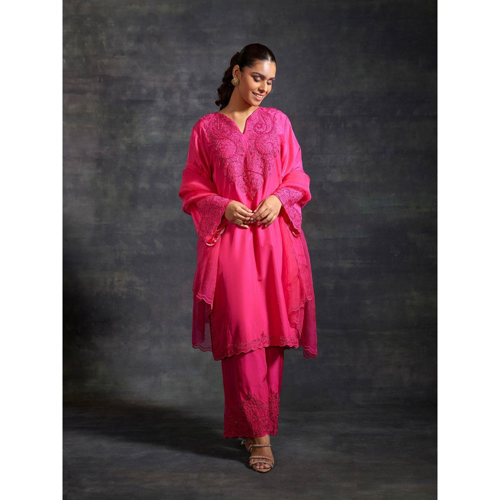 House of Exotique Daneen Kurta Pant (Set of 3)