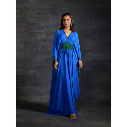 House of Exotique Blue Fareeha Kaftan