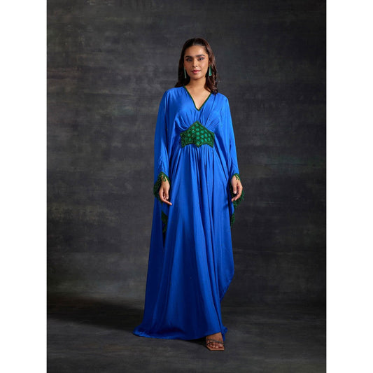 House of Exotique Blue Fareeha Kaftan