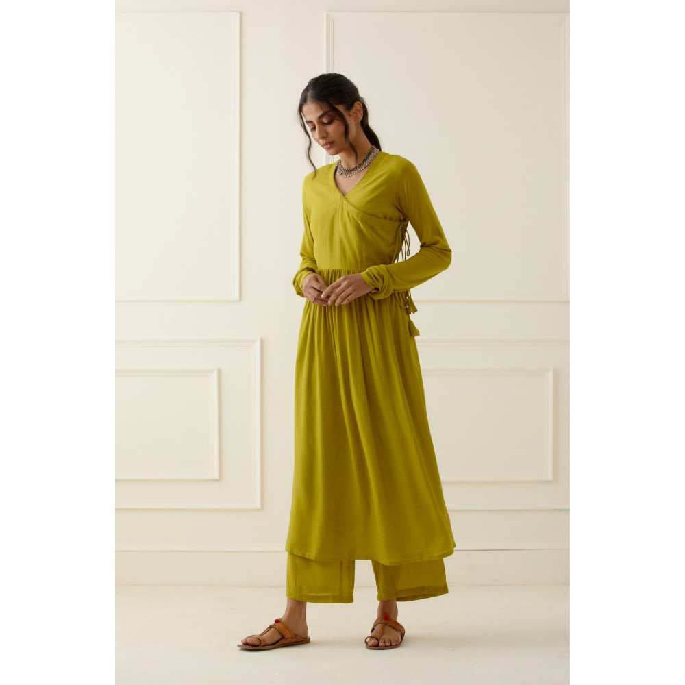 Ikshita Choudhary Parrot Green Pants