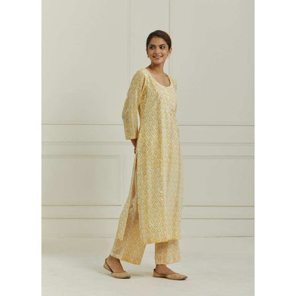 Ikshita Choudhary Yellow Kurta (Set of 3)