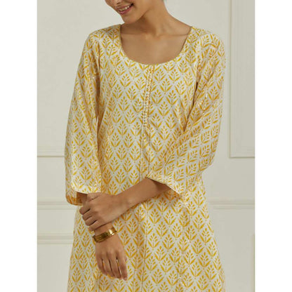 Ikshita Choudhary Yellow Kurta (Set of 3)