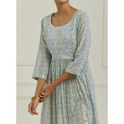Ikshita Choudhary Blue Kurta (Set of 3)
