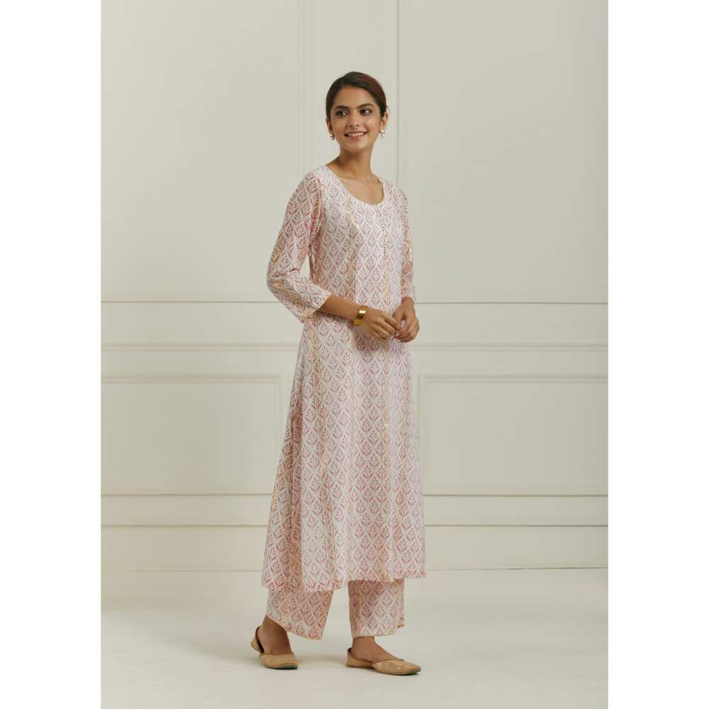 Ikshita Choudhary Pink Kurta (Set of 3)