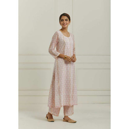 Ikshita Choudhary Pink Kurta (Set of 3)