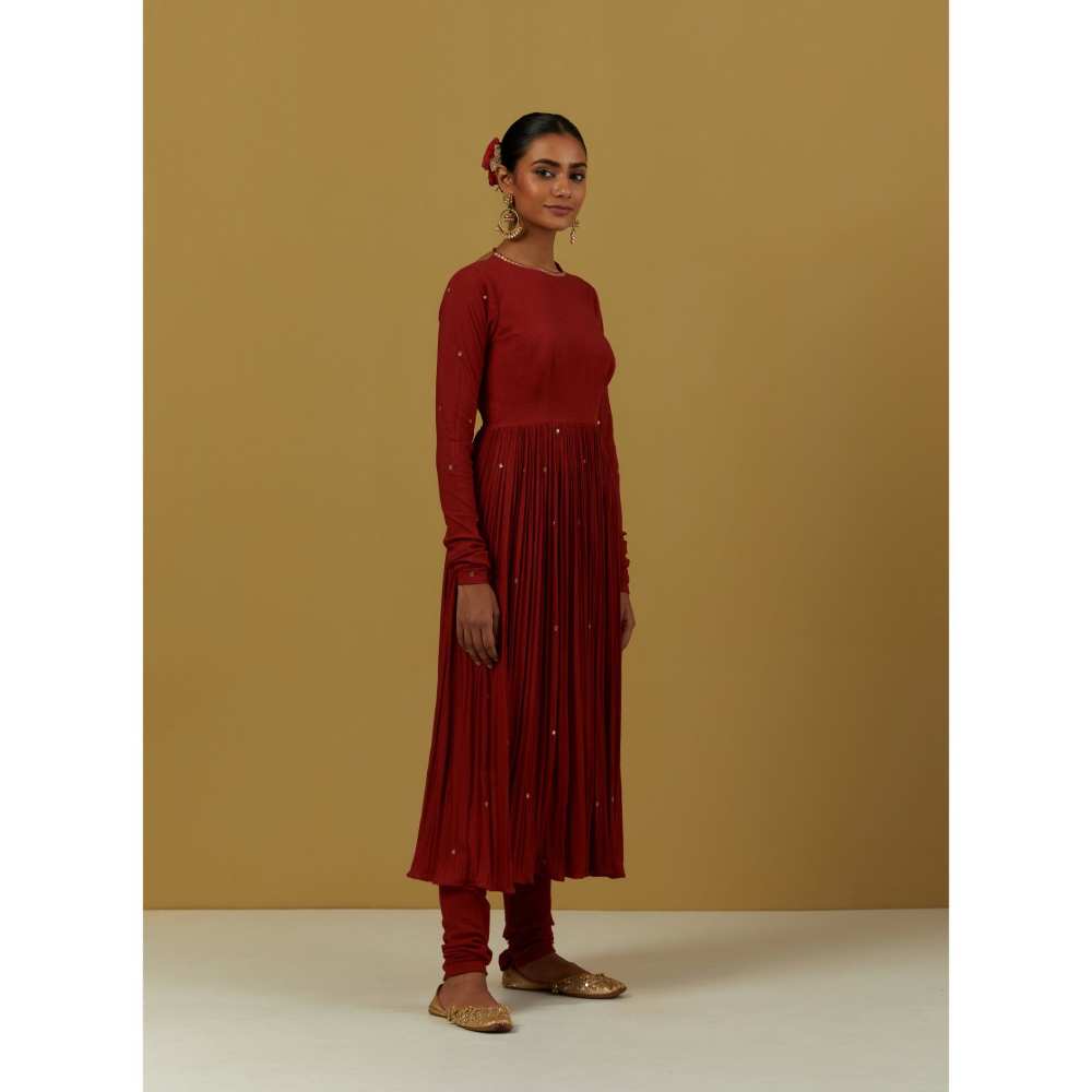 Ikshita Choudhary Red Kurta