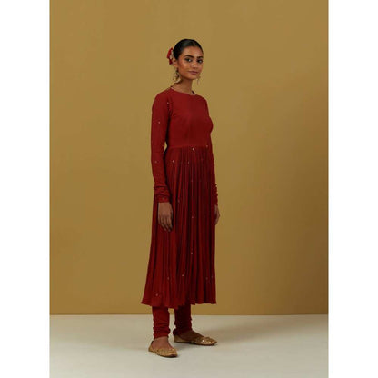 Ikshita Choudhary Red Kurta