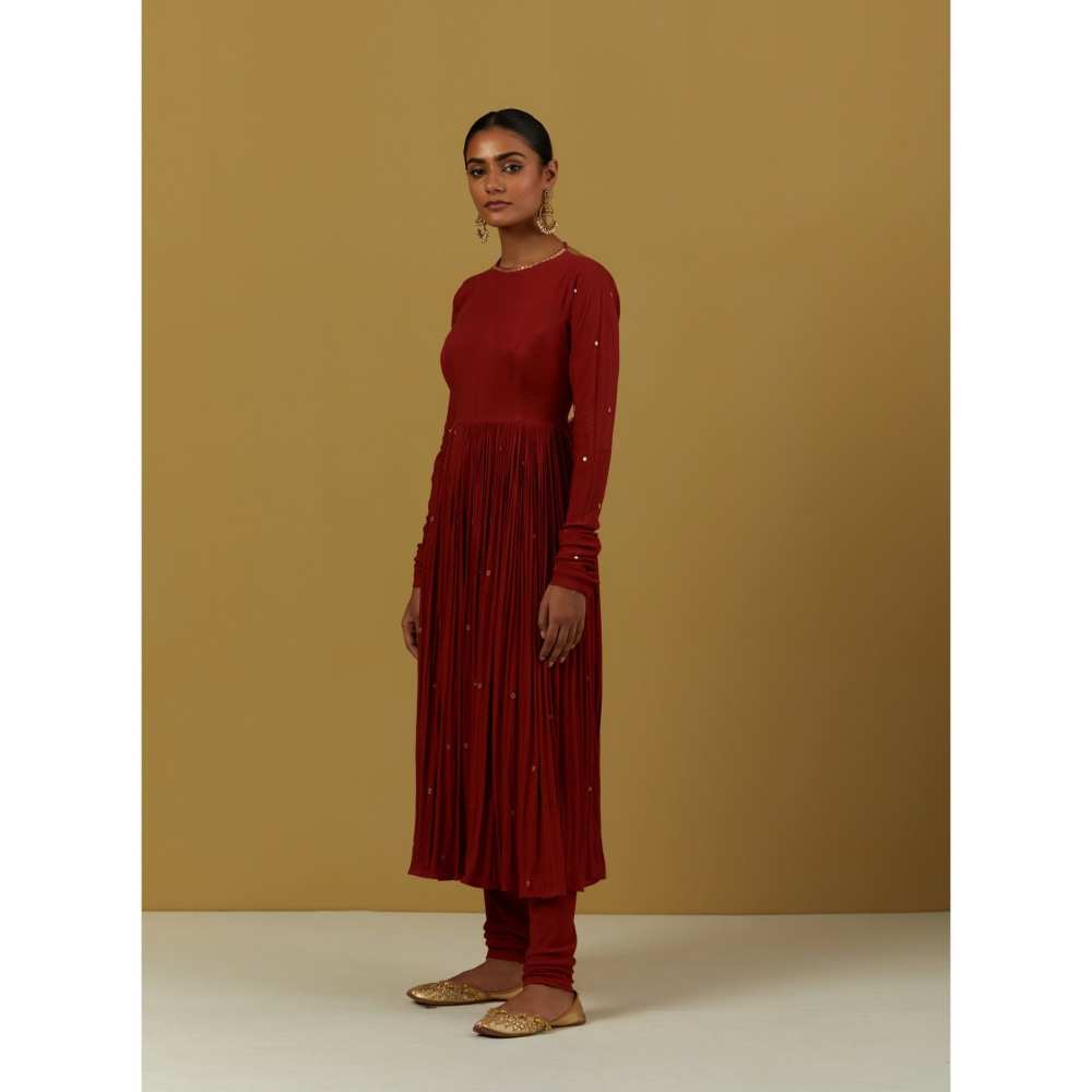 Ikshita Choudhary Red Kurta