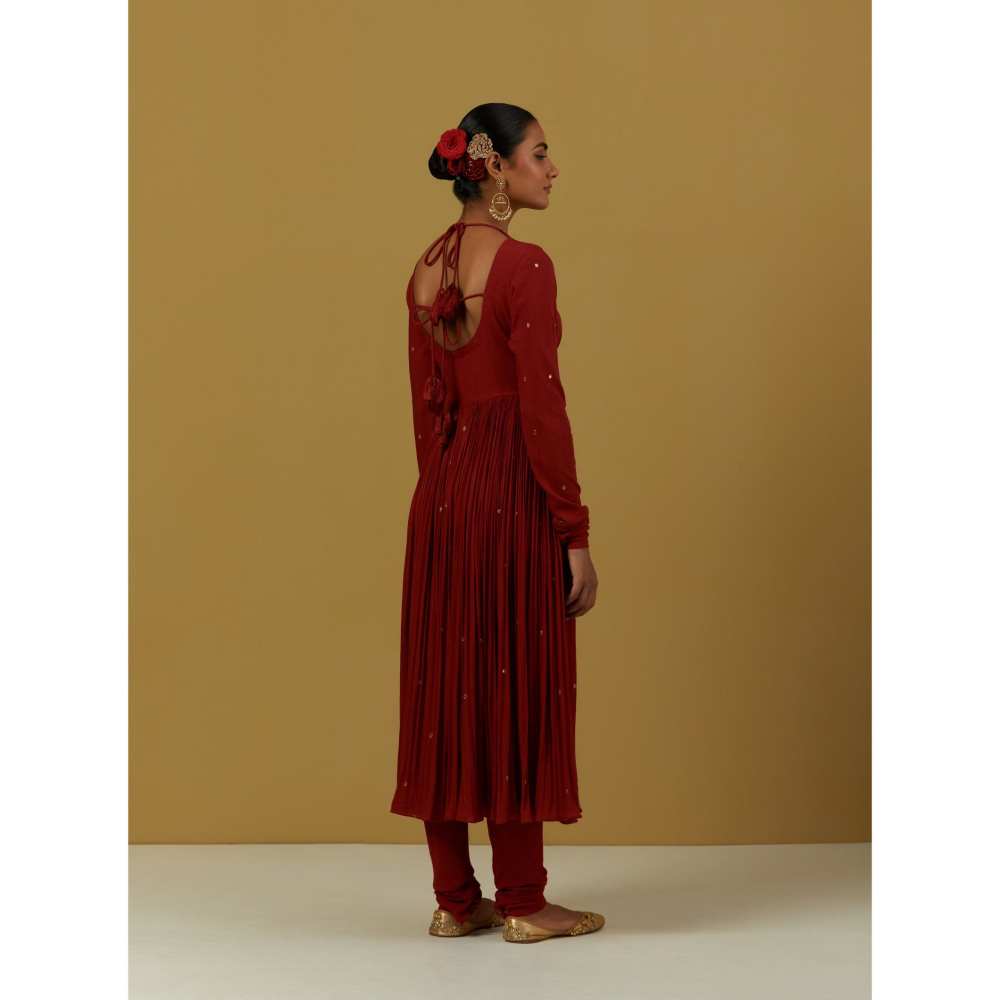 Ikshita Choudhary Red Kurta