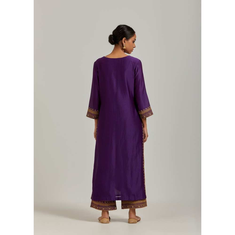 Ikshita Choudhary Purple Kurta (Set of 2)