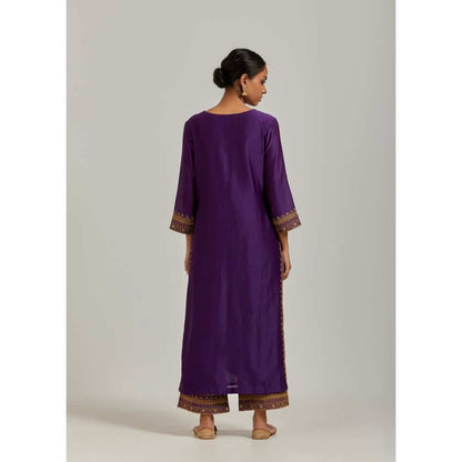 Ikshita Choudhary Purple Kurta (Set of 2)