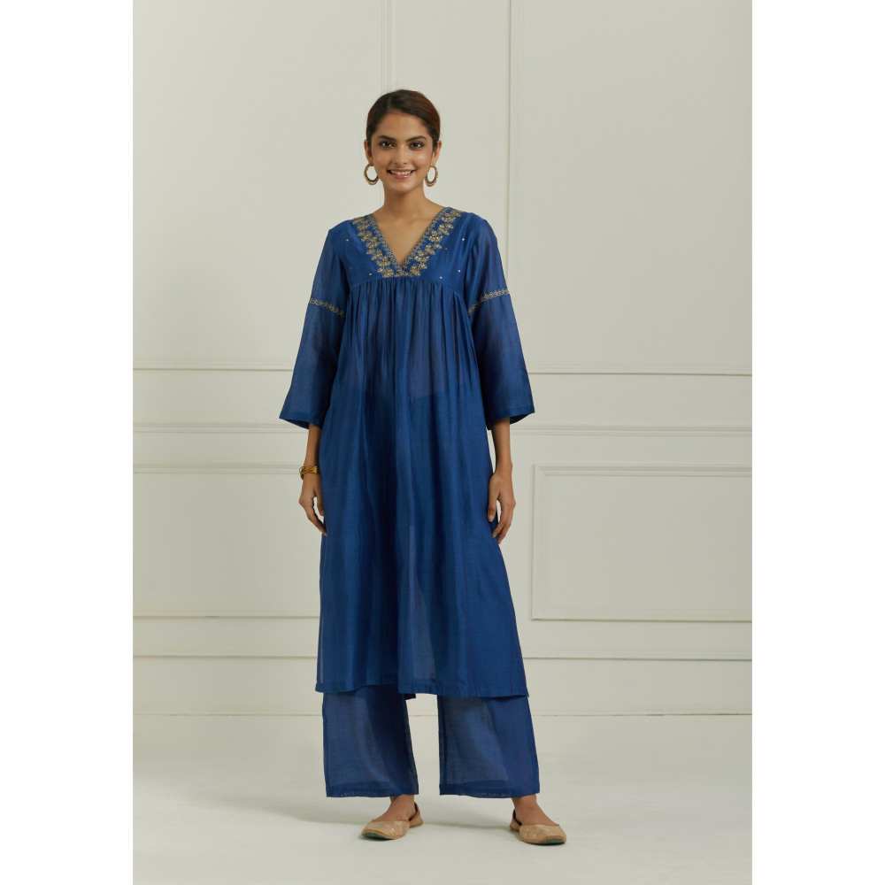 Ikshita Choudhary Blue Kurta