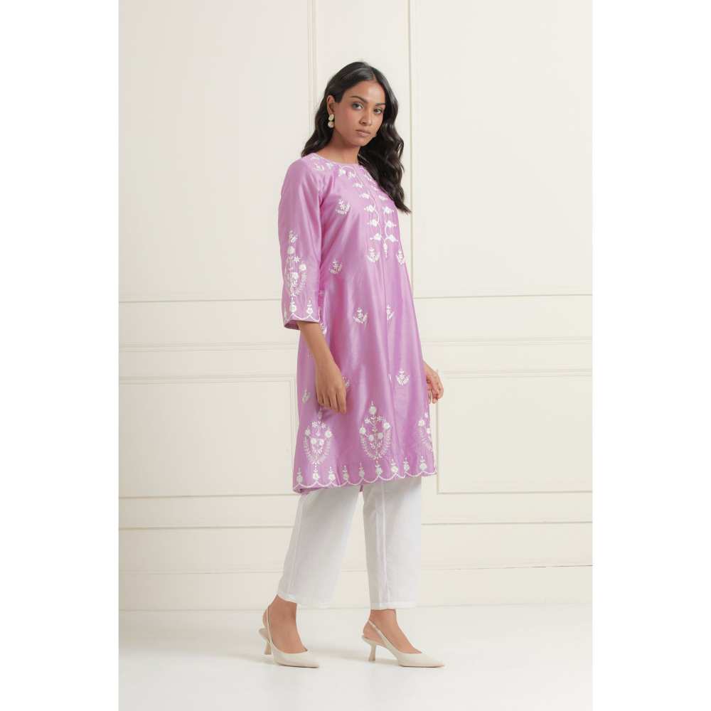 Ikshita Choudhary Purple Kurta