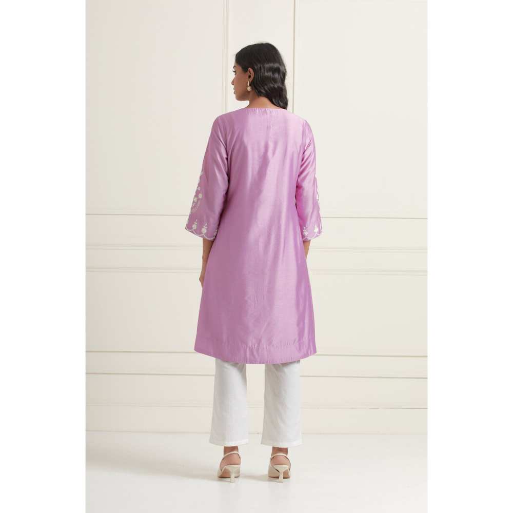 Ikshita Choudhary Purple Kurta
