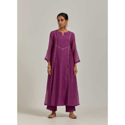Ikshita Choudhary Purple Kurta (Set of 3)