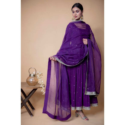 Ikshita Choudhary Purple Kurta (Set of 2)