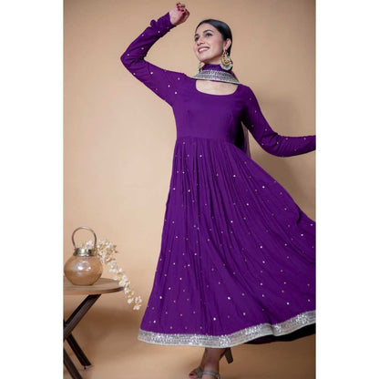 Ikshita Choudhary Purple Kurta (Set of 2)