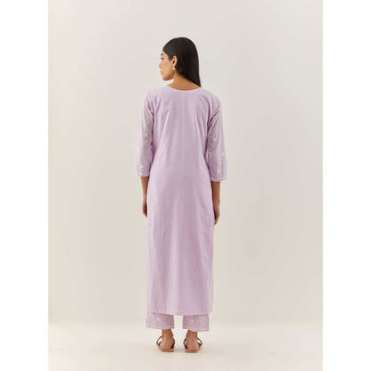 Ikshita Choudhary Lavender Kurta (Set of 3)