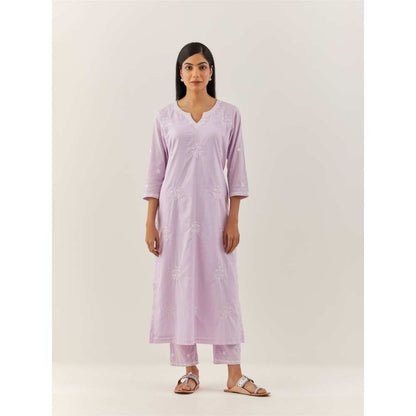 Ikshita Choudhary Lavender Kurta (Set of 2)