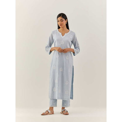 Ikshita Choudhary Blue Kurta (Set of 2)