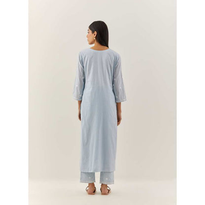 Ikshita Choudhary Blue Kurta (Set of 2)