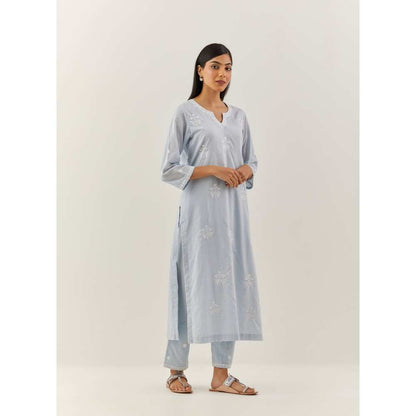 Ikshita Choudhary Blue Kurta (Set of 2)