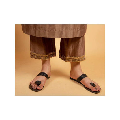 Ikshita Choudhary Brown Kurta (Set of 3)