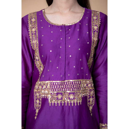 Ikshita Choudhary Purple Kurta (Set of 2)