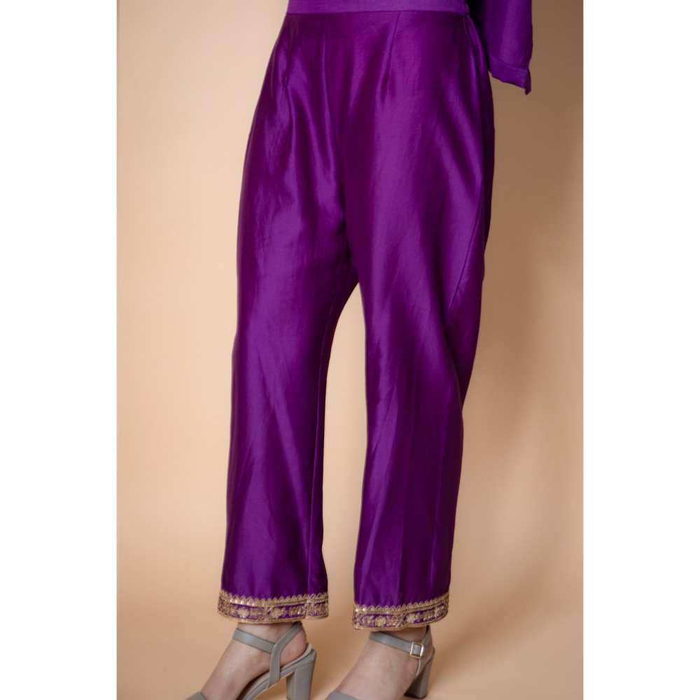 Ikshita Choudhary Purple Kurta (Set of 2)