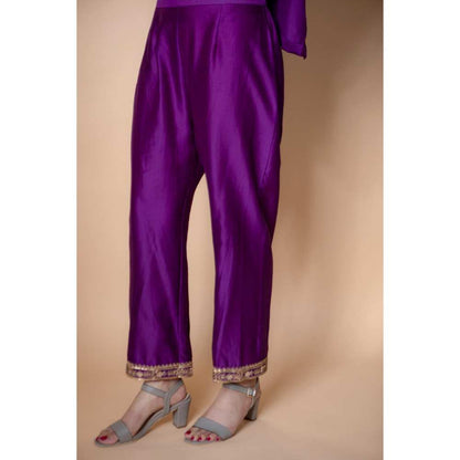 Ikshita Choudhary Purple Kurta (Set of 2)