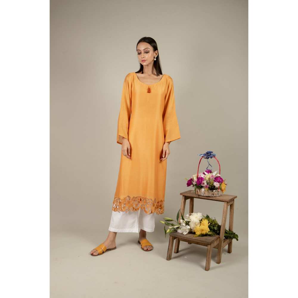 Ikshita Choudhary Yellow Kurta (Set of 2)