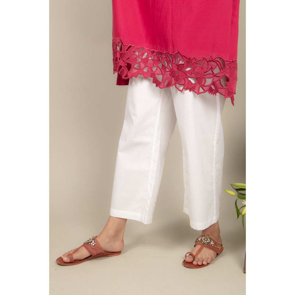 Ikshita Choudhary Magenta Kurta (Set of 2)