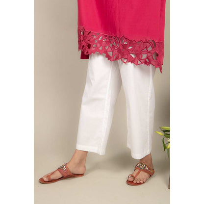 Ikshita Choudhary Magenta Kurta (Set of 2)