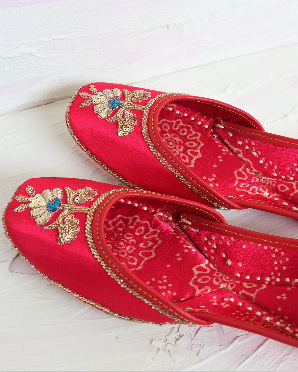 Chidiyaa Pink Rani Juttis