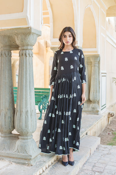 Mahim Black Dress