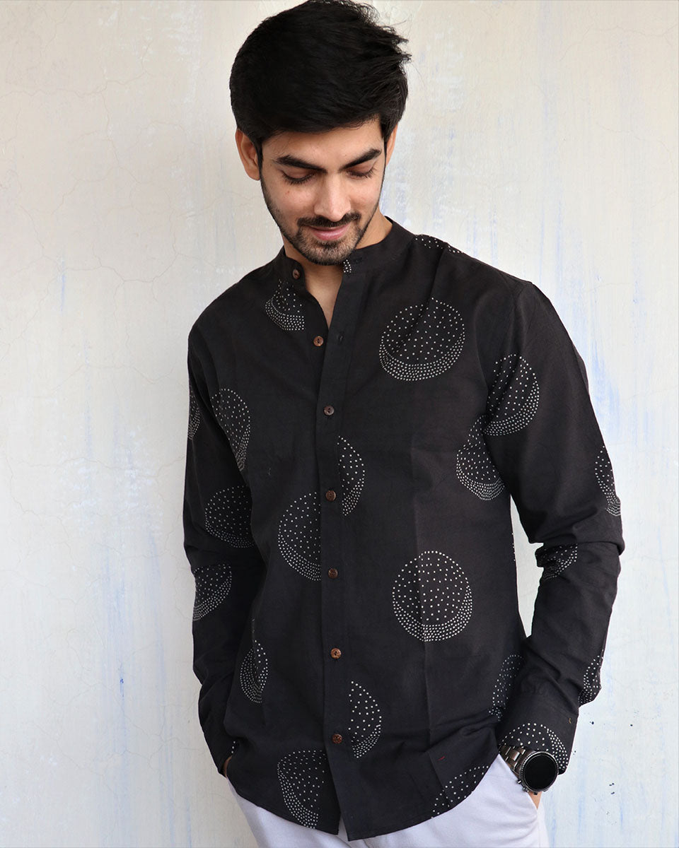 Chidiyaa Black Cotton Shirt