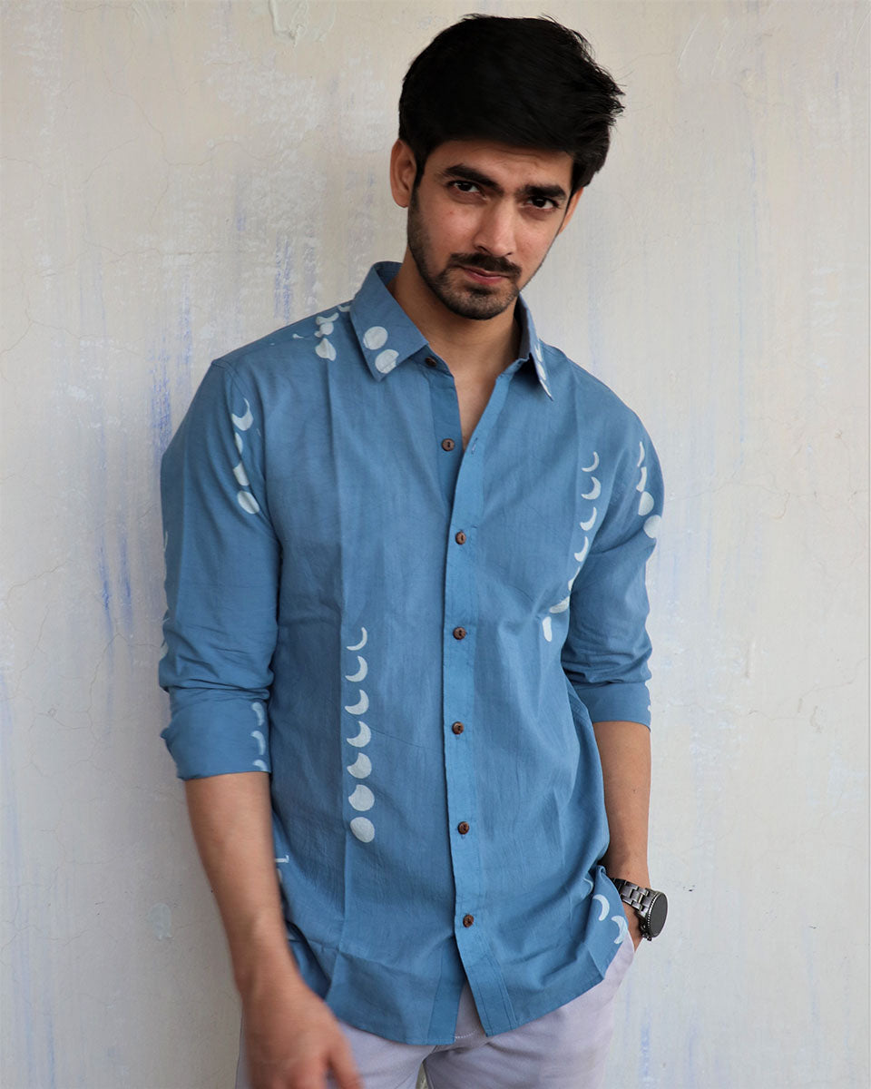 Chidiyaa Blue Cotton Shirt
